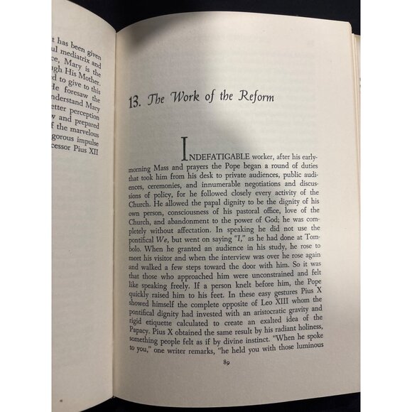 Pius X A Country Priest 1954 2nd Printing Vintage Catholic Biography w/ DJ - Picture 7 of 16